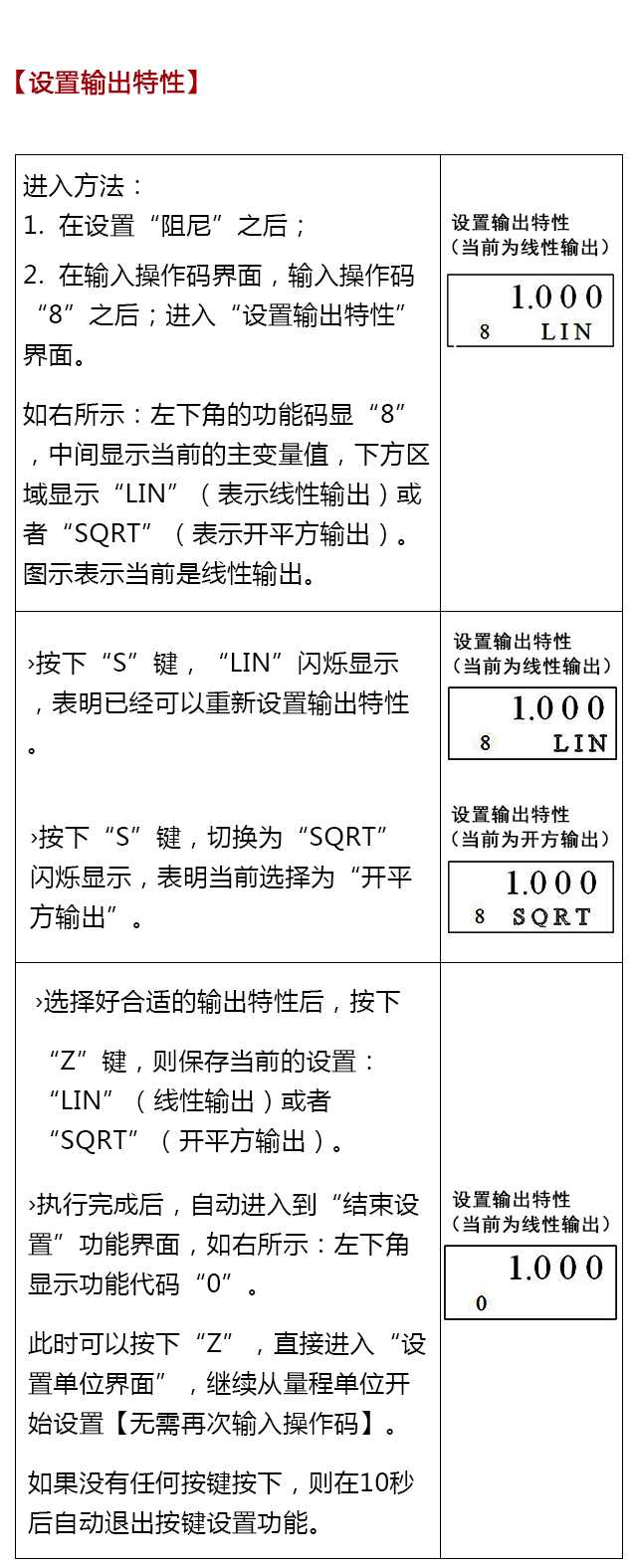 BST6800系列壓力變送器設置操作說(shuō)明書(shū)