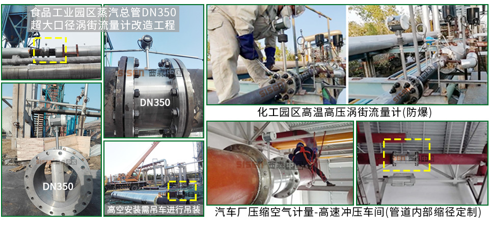 超大口徑渦街流量計應用現場(chǎng)