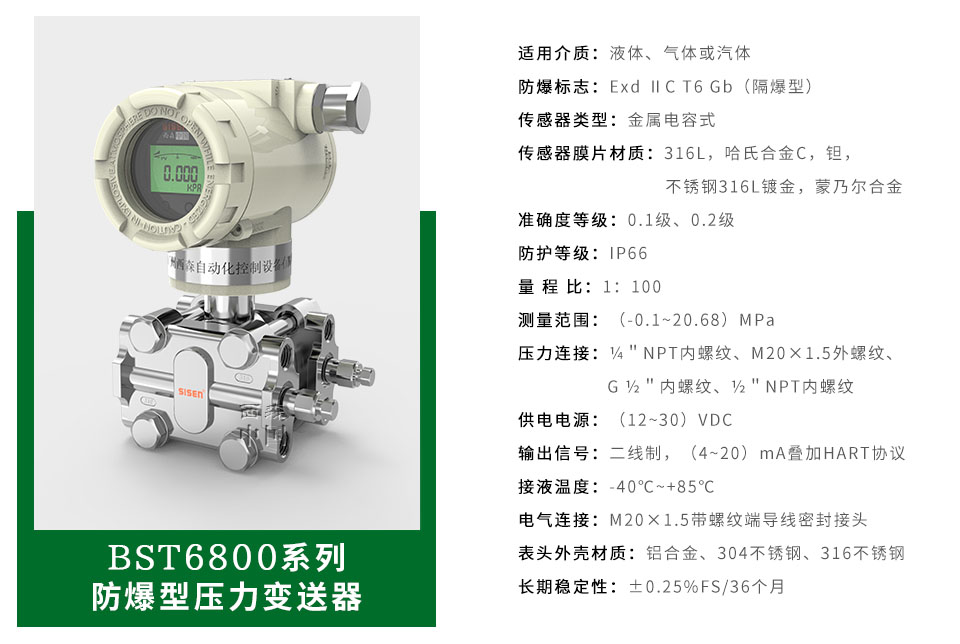 防爆型壓力變送器廠(chǎng)家