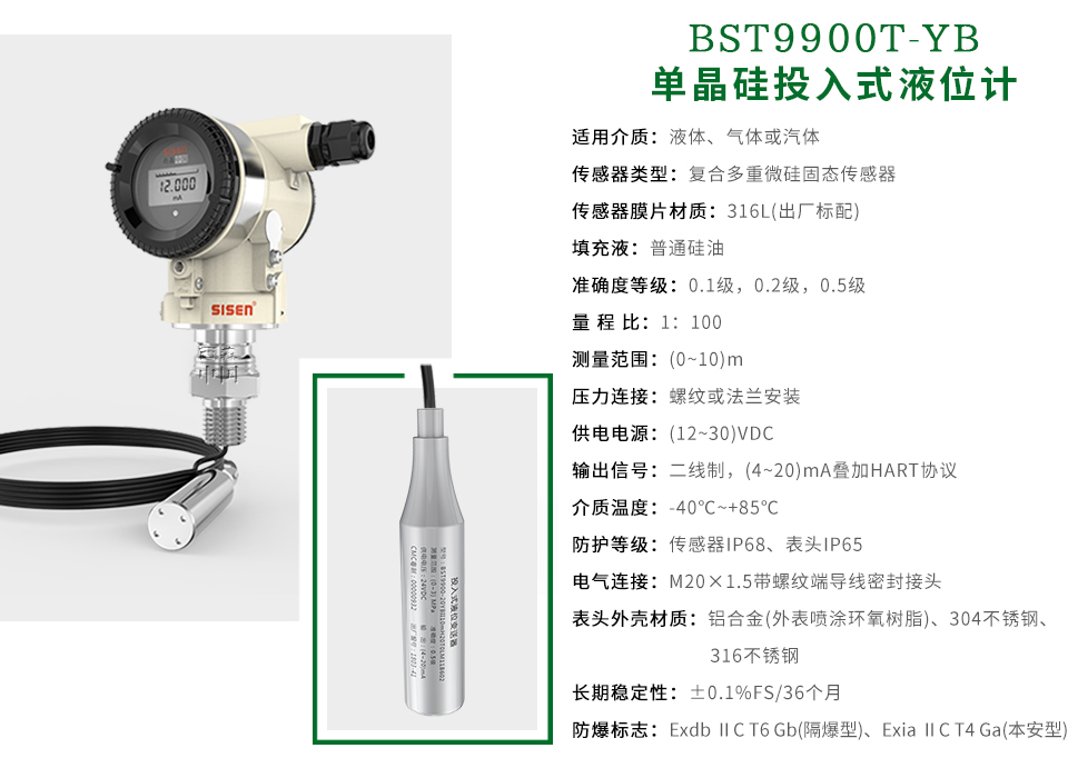 單晶硅投入式液位變送器-廠(chǎng)家